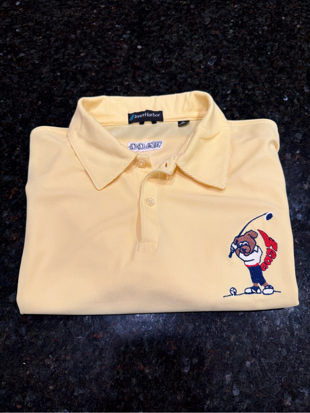 Wagg Golf - Men’s Yellow Inner Harbor Golf Polo - XL